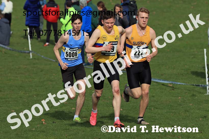 Mens Under-20s, 2024 CAU Inter Counties Cross Country Champs., Wollaton Park, Nottingham. Photo: David T. Hewitson/Sports for All Pics